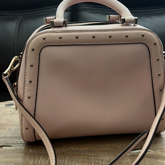 Kate Spade Light Pink Leather Studded Satchel With Removable Crossbody Strap - Picture 4 of 4